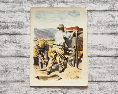 Goldsucher Sandsieben Sanella Bild 37 Sammelwerk Australien Vintage Werbung Deko