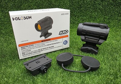 【実物】HOLOSUN ARO-GD2 ゴールドドットサイト 正規品 ホロサン Holosun ARO Gold Dot 2-MOA Dot 22MM Reflex Optic Dot Sight, Black