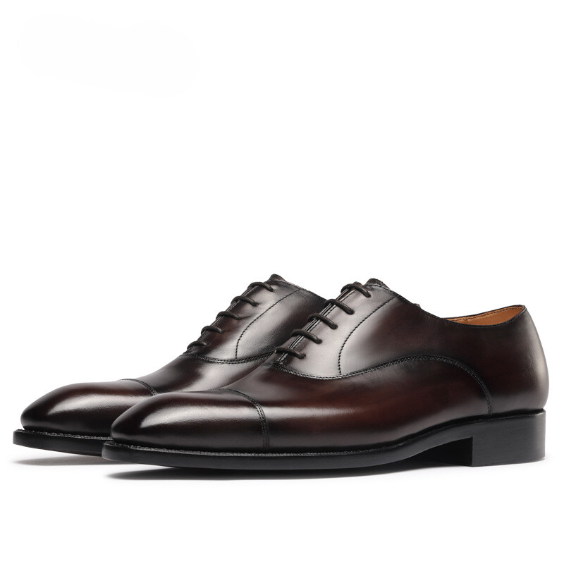 SAOLA Scarpe Oxford eleganti formali in vera pelle con lacci a punta da uomo stile britannico taglia