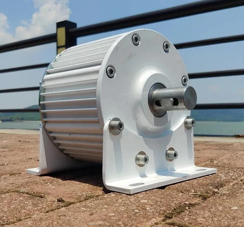 2000W 120V 220V Permanent Magnet Generator 3 Phase Synchronous Gearless Dynamo - Foto 17 di 26