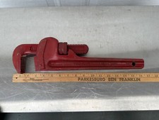 NOS Ridgid 24" Heavy Duty  Pipe Wrench  Short Reach Handle        #G-9