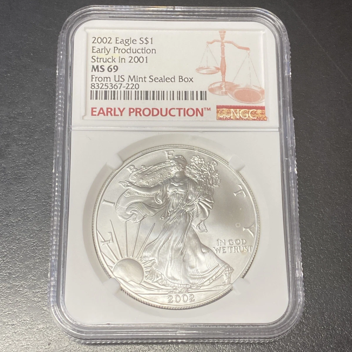 American Eagle MS 69 Graded 2001 Silver Bullion Coins for sale | eBay