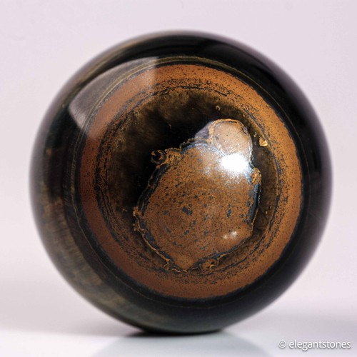 63g35mm Blue Yellow Tiger Eye Sphere Crystal Ball Natural Quartz Healing Stone - Picture 9 of 10