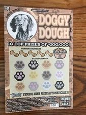 Dobberman  Doggy Dough Theme Instant SV Lottery Ticket , no cash value