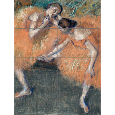 Edgar Degas Zwei Tänzer XL Riesen Panel Poster (8 Abschnitte)