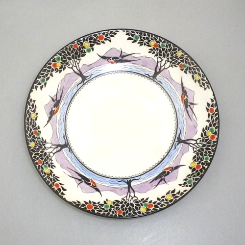 Vintage Shelley China Saucer -  Swallows No 11349 (White)