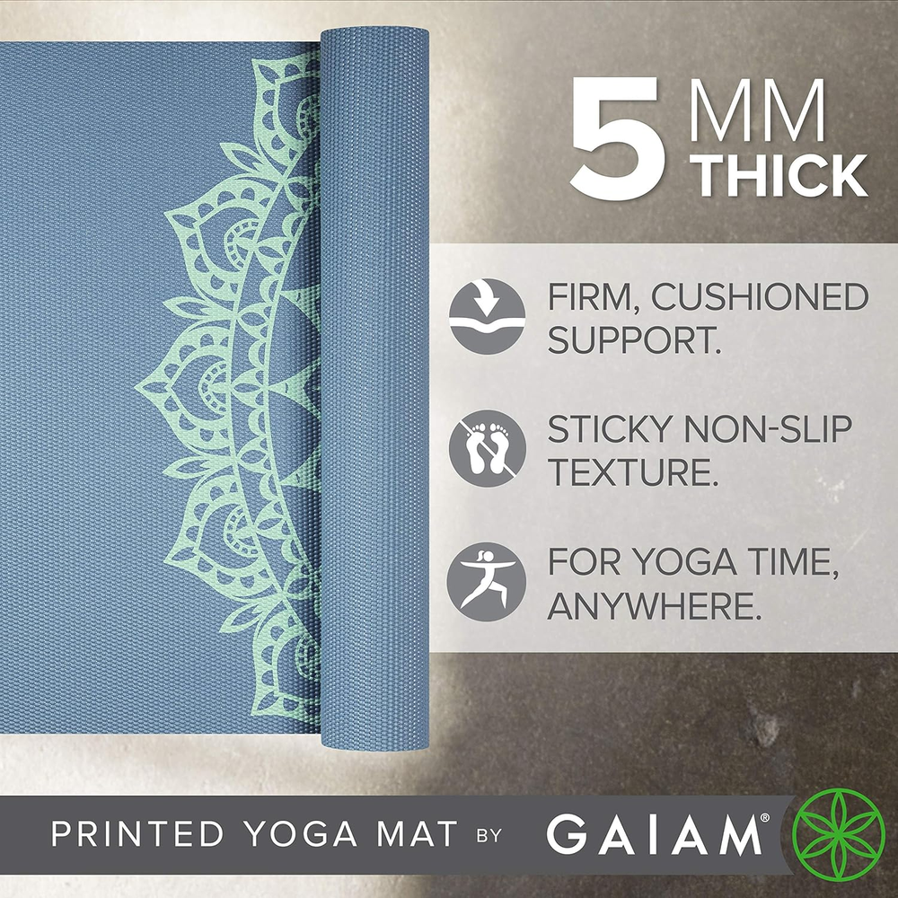 Premium 5mm Non-Slip Yoga Mat for Fitness & Exercise – Extra Thick & Durable