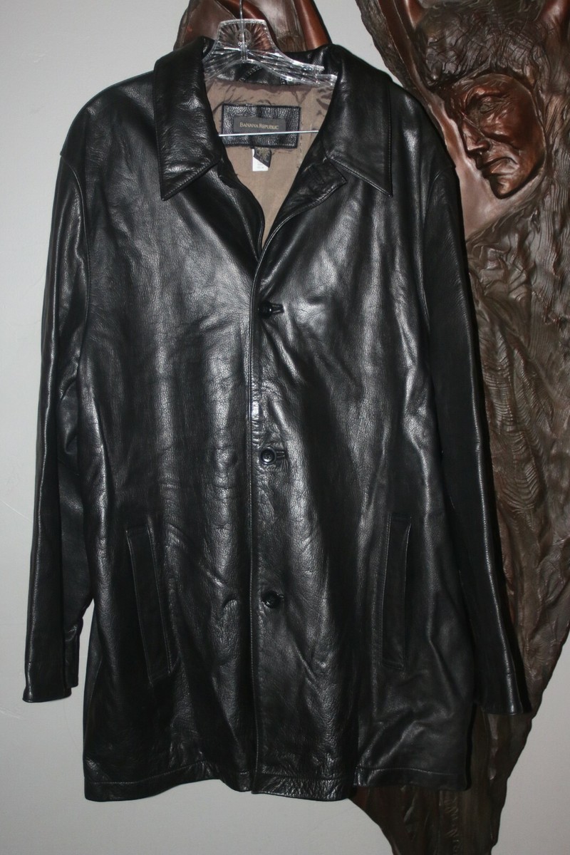 Banana Republic Men's Leather Jacket Black XL | eBay Banana Republic Men's Leather Jacket Black XL | eBay