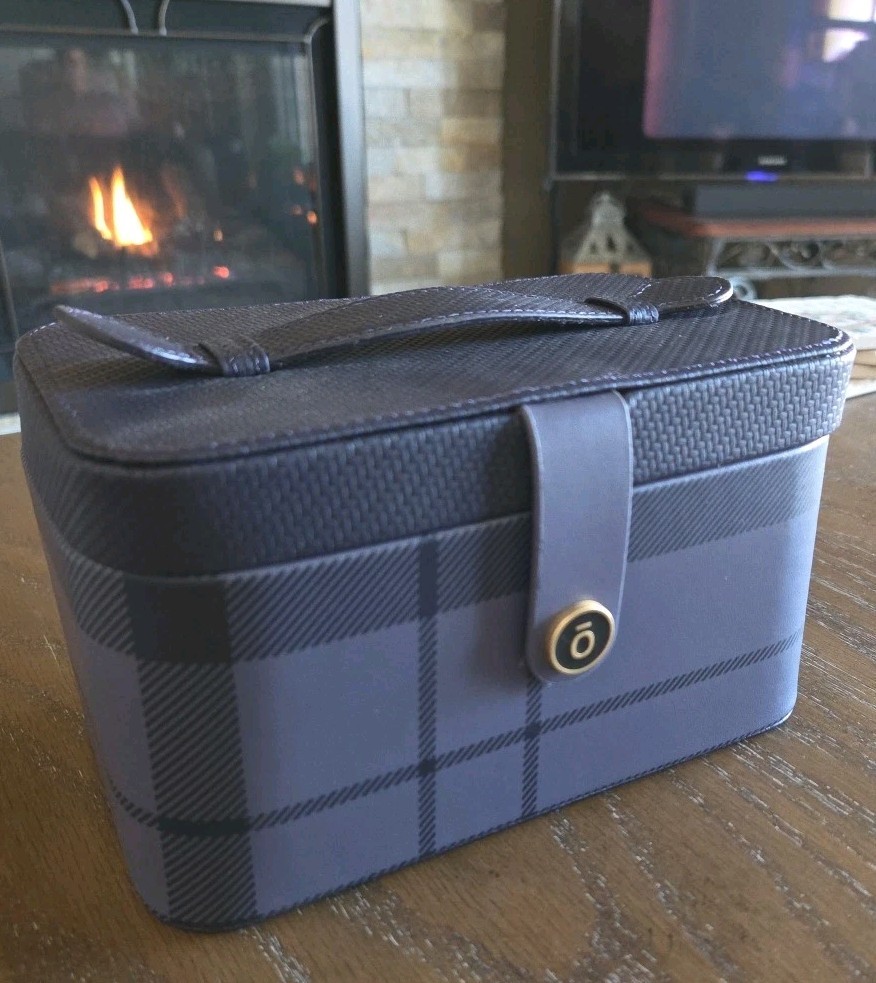 Carry Storage Case~ Purple Plum Plaid ~ New/sealed