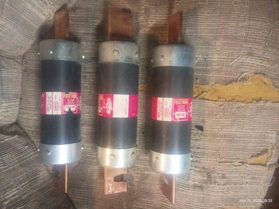 Fusetron FRS-R-300 Time Delay Cartridge Fuses 300A 600V Pack of 3