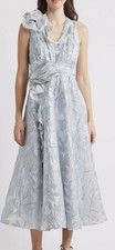 NWT TAHARI ASL Floral Burnout Cocktail Dress Size 18