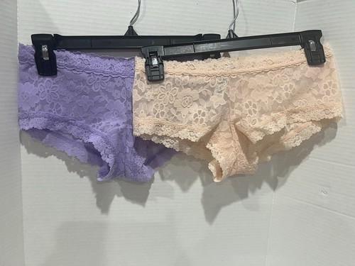 2er-Pack Taschentuch Panky Spitze Cheeky Hipster Höschen Größe SMALL Neu ohne Etikett