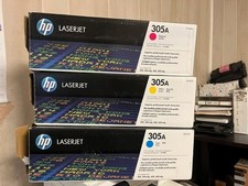 Lot of 3 - HP 305A OEM CE411A CE412A CE413A. open boxes sealed bags