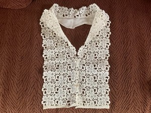 Victorian Era Tatting Lace Ladies Dickie / Insert For Blouse Or Jacket