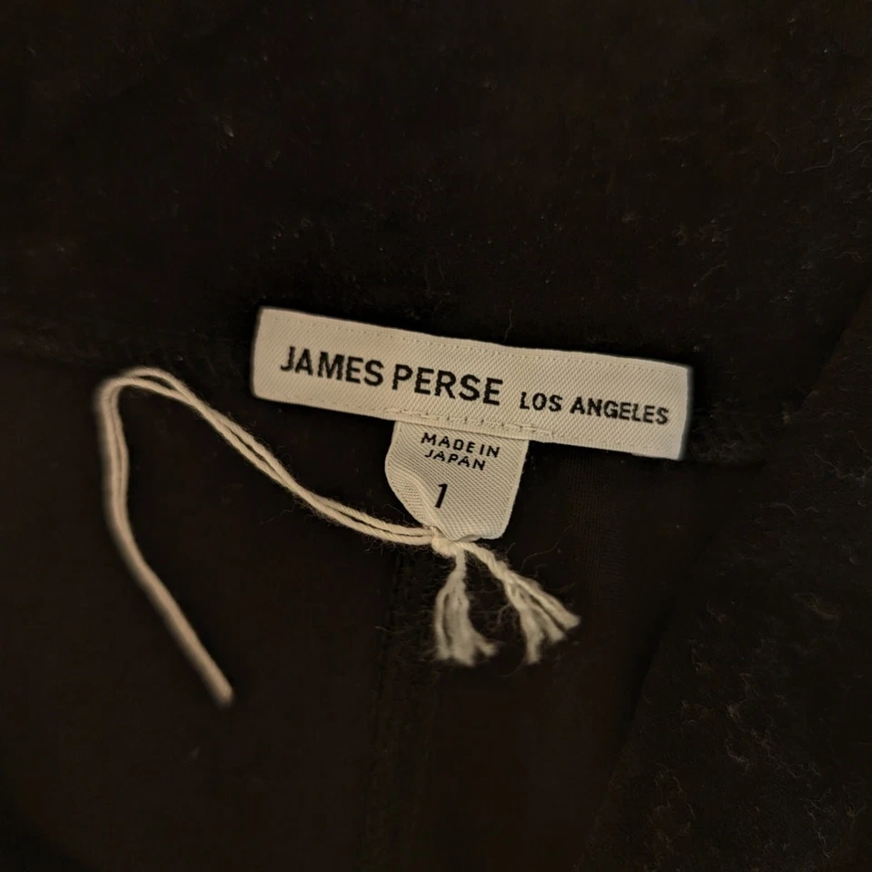 Falda midi James Perse negra de terciopelo aplastado línea A nueva sin etiquetas, talla 1/ EE. UU. 4 Foto 4 de 4