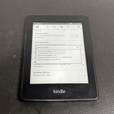 Amazon Kindle Paperwhite EY21 5th Generation 6'' Black 2GB TESTED 