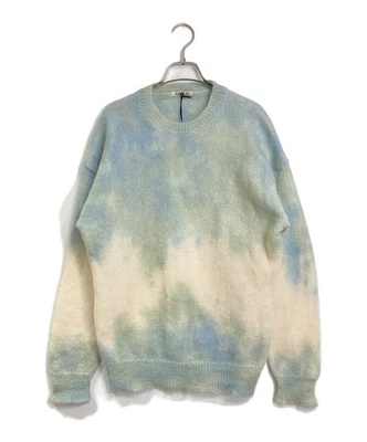 AURALEE Homme SUPER KID MOHAIR TIE DYE KNIT A9AP02KM Taille S Made in Japan - Photo 1/4