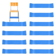 Fidget Bands for Classroom Chairs, 10 Pcs, Blue, 0.6mm