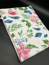 RARE Homritar Blanket Floral Flowers Reverse Pink Soft Minky Dot