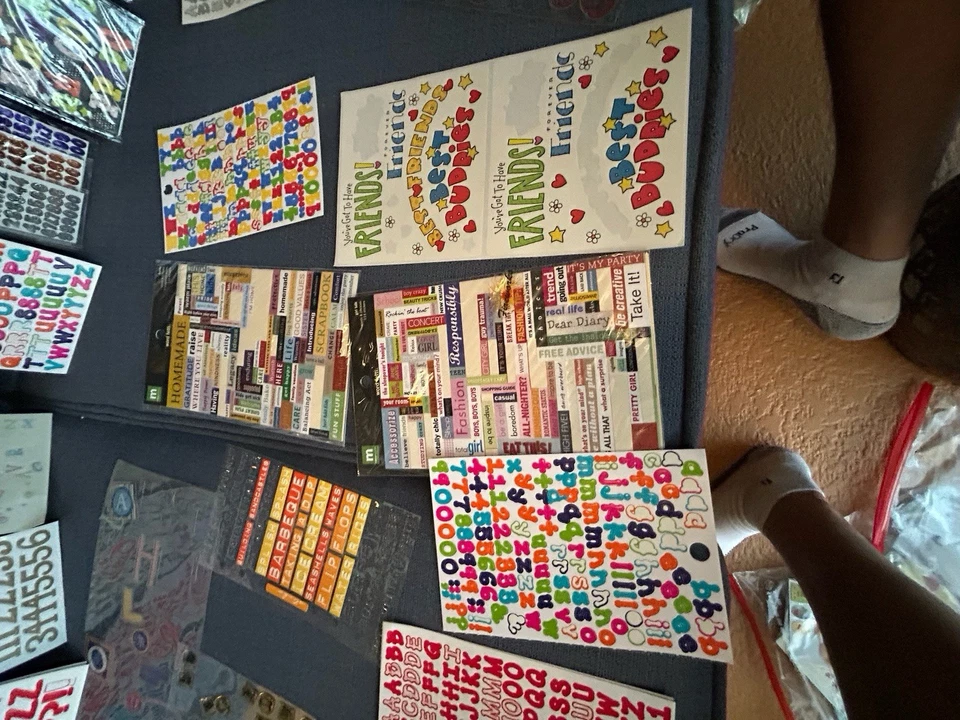 Huge Lot of  Scrapbooking Letter Stickers and fonts see pics (c2) - Image 4 of 4