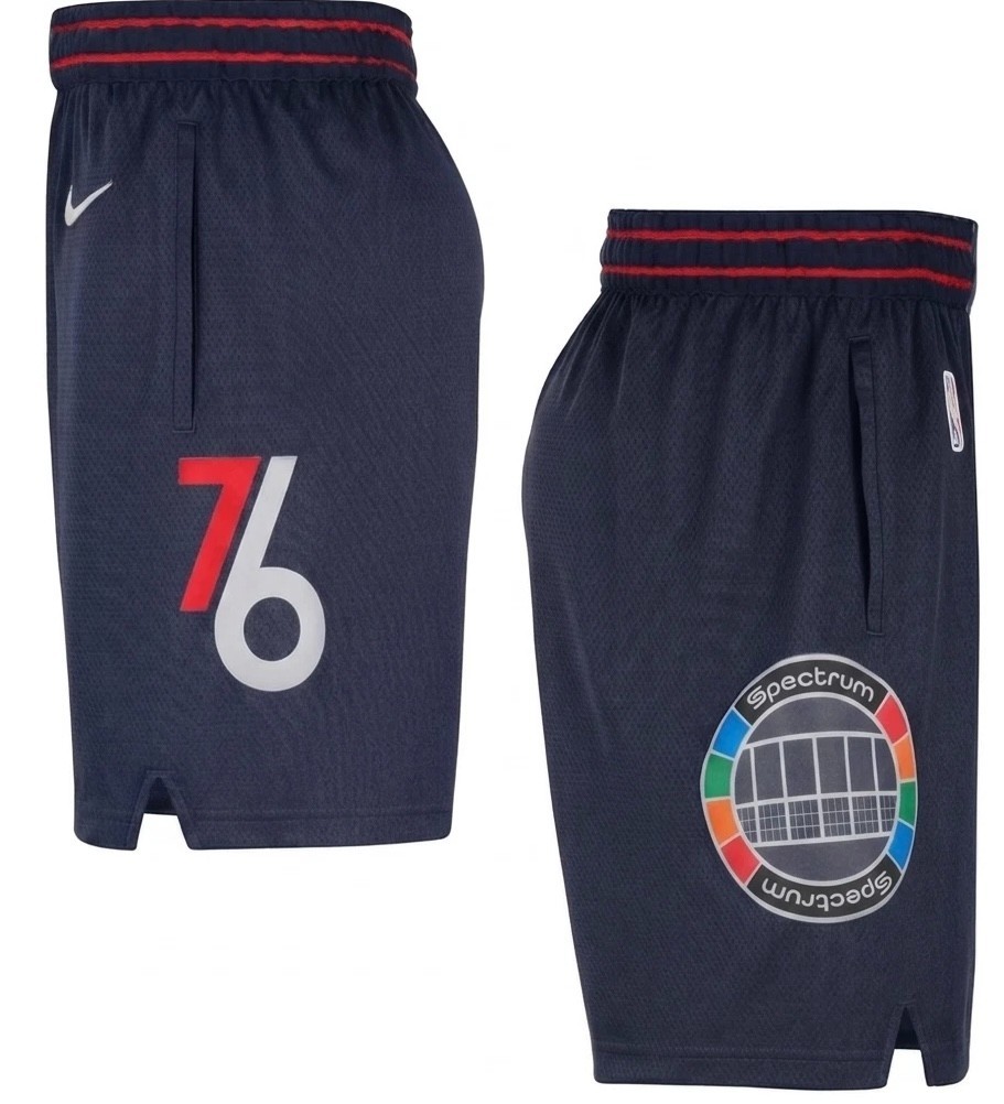 Nike Philadelphia 76ers 2021/22 NBA City Edition Shorts Mens