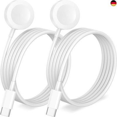 [2Pack USB C] Ladekabel für Apple Watch, Magnetisches ladekabel Kompatibel mit