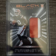 (QZ18) 2025 Panini Black - Futuristic Quinshon Judkins #FUT-QJS /50 (MEM, RC)