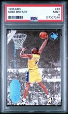 PSA 9 Kobe Bryant 1996 96-97 Upper Deck UD UD3 #43 RC Rookie Card LOW POP gg. rookie card picture