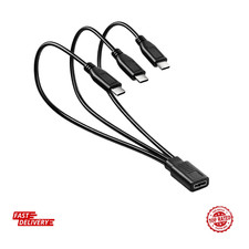 3-In-1 USB C Splitter Charge Cable, USB Type C Female to 3 USB-C Male Charging C