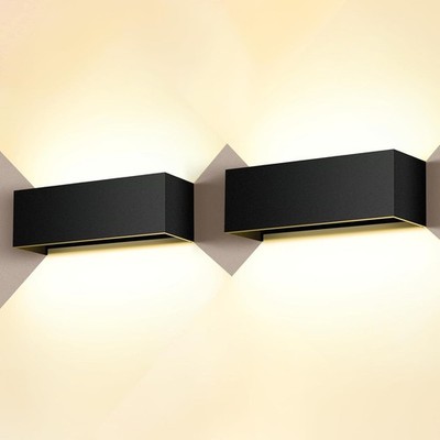 LED Wandlampe 2 Stück Außenwandleuchte 36W Warmweiß 3