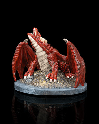 Dragon Boss Miniatur 80mm zum Bemalen DnD RPG Monster Figur