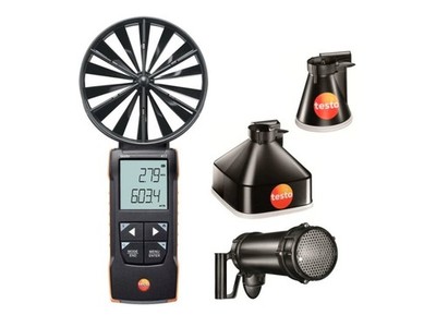 Testo 417 KIT 2 - Vane Anemometer with Measurement Funnels and Flow Straightener