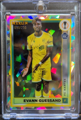 2022 Topps Merlin UEFA Club Competitions /250 Evann Guessand #110 Rookie RC