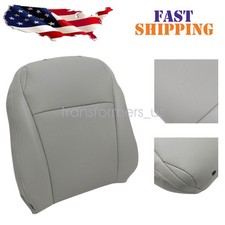 For Toyota Highlander 2008-2013 Driver Leather Lean Back Seat Cover Light Gray