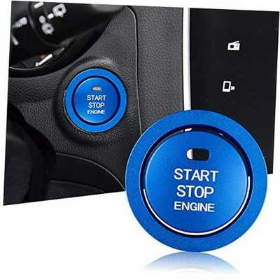 #ad Aluminum Engine Start Stop Push Button Cover Trim Compatible with Subaru Blue $21.41