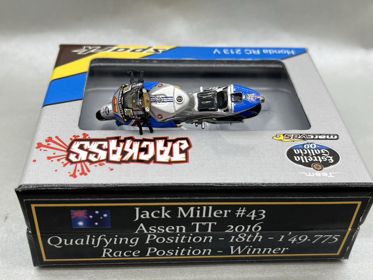 🇺🇦 1:43 SPARK Honda rc213v RC 213 GP 2016 Moto MotoGp Jack
