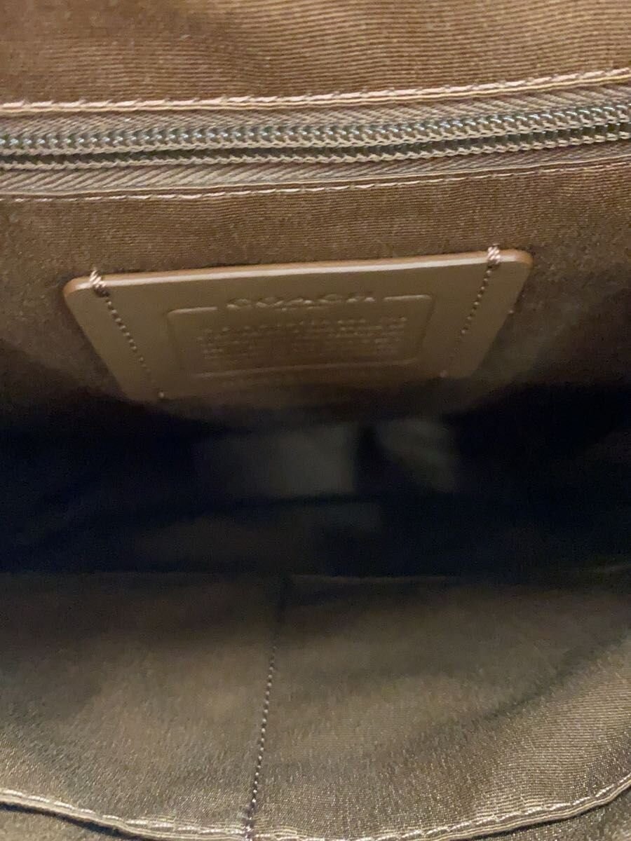 COACH Backpack Leather BEG Allover Pattern - image 6