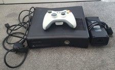 Microsoft Xbox 360 S 250gb Console with Controller Power Leads & HDMI Lead