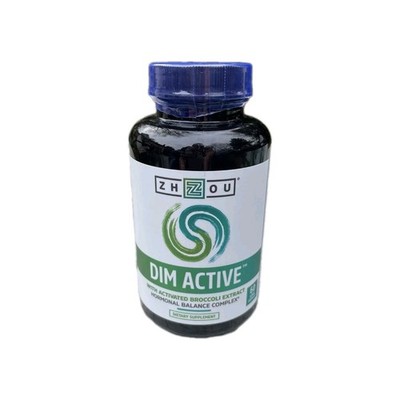 Zhou DIM Active 60 Capsules Zhou Nutrition Activated Broccoli Extract 250 mg