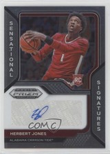 2021 Prizm Draft Picks Sensational Signatures Herbert Jones Rookie Auto RC 07mp
