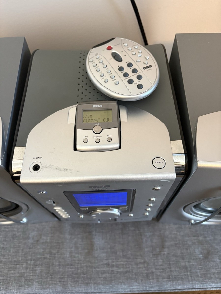 RCA RS2663 5-Disk CD Changer Bookshelf Audio System -MP3, Cassette