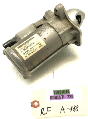 2017-2022 ALFA ROMEO GIULIA 2.0L ENGINE STARTER MOTOR ASSEMBLY OEM.