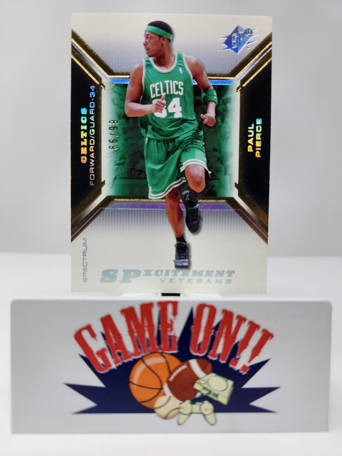2005-06 Upper Deck SPx #XCV2 Paul Pierce /99 Spectrum SPxcitement Veterans VG