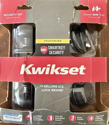 Kwikset Entry Door Knob & Dead Bolt Combo Pack Venetion Bronze 99910-035
