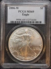 United States 2006-W American Silver Eagle PCGS MS 69
