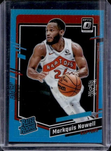 2023-24 Panini Donruss Optic Markquis Nowell Aqua Prizm RC Rated Rookie #/249