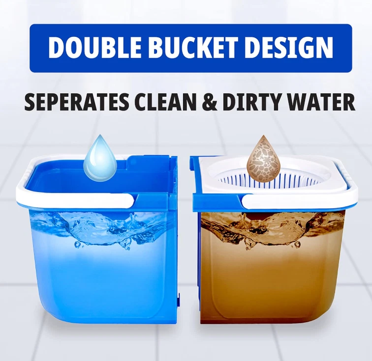 InstaMop Spin Mop, fregona y cubo con juego de escurridor - Envío gratuito Foto 4 de 4