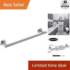 Bath Towel Bar 24 in Brushed Nickel SUS304 Stainless Steel Wall Mounted Rack
