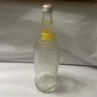 Vintage 32 OZ. TAB Glass Soda Bottle Yellow Print Coca-Cola Co. w/ Cap 1970s
