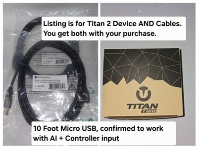 Titan 2 Gaming Device. 2 Day FedEx. Upgraded 10 Foot Cables. See Feedback!